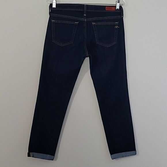 Adriano Goldschmied the Stilt Roll-Up cigarette crop jean Sz 28 Dark Wash - Picture 5 of 8